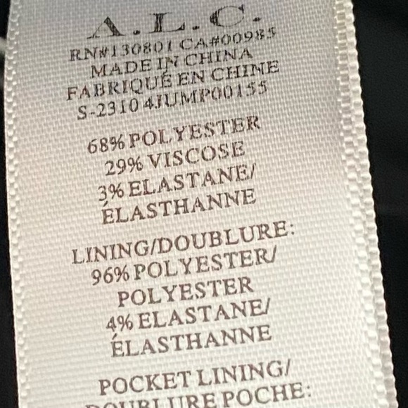 A.L.C. Kate Jumpsuit in Black Strapless Belted - Picture 12 of 13